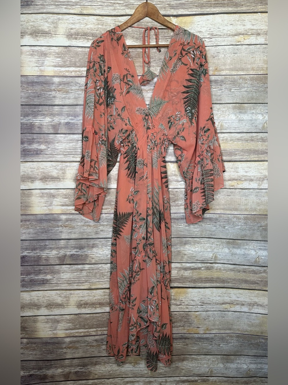 NWT MISA Shadi Dress Orange summer fern Size XS